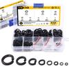 410 Black Plated Open Spring Washers Lock Elastic Joints, 8 Sizes M2/M2.5/M3/M4/M5/M6/M8/M10 Washer Sleeve Sets