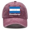 Honduras Flag Cap For Unisex Women Outdoor Casual Baseball Cap Unisex Solid Color Adjustable Strap Cotton Cap Unisex Sun Protection