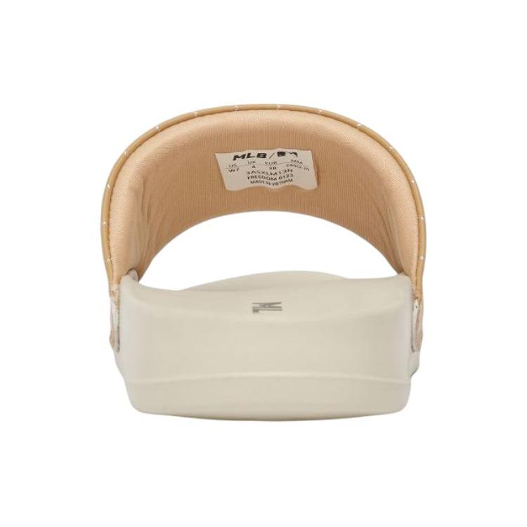 MLB Шлепанцы Прошивка Тихие Скользкие Устойчивые к истиранию Скользящие Шлепанцы Унисекс Желтый 3ALPAD333-43BGD