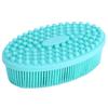 Силиконовая щетка для душа Многофункциональная массажная щетка Инструмент для тактильного развития ребенка для дома Зеленый