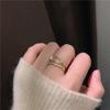Diamond Knot Korean Influencer Adjustable Ring – Elegant, Chic Style Index Finger Accessory