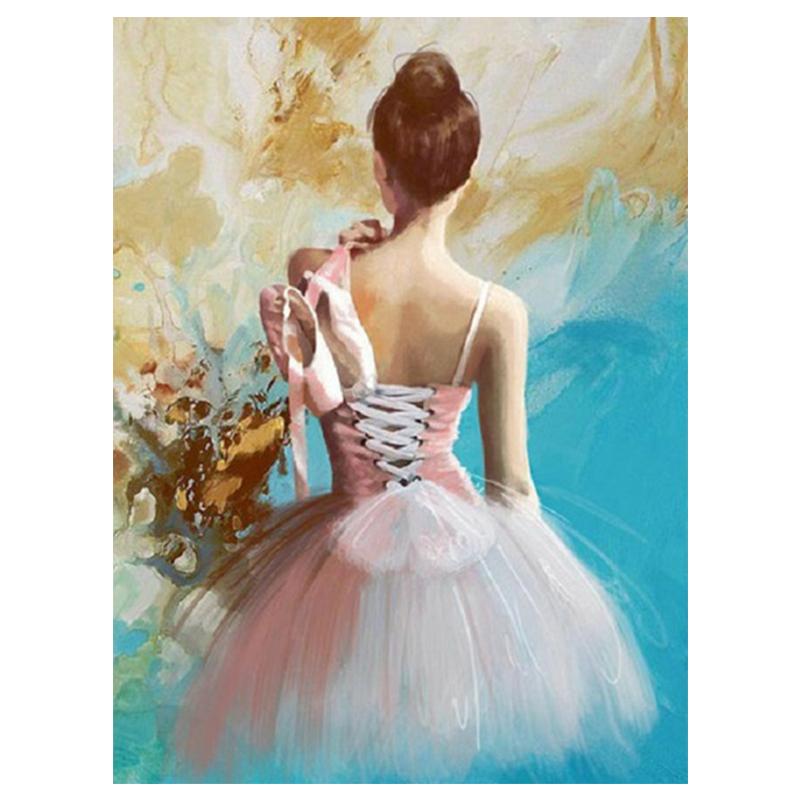 DIY 5D алмазная живопись балетный женский комплект полная дрель вышивка мозаика художественная портретная картина со стразами домашний декор подарок