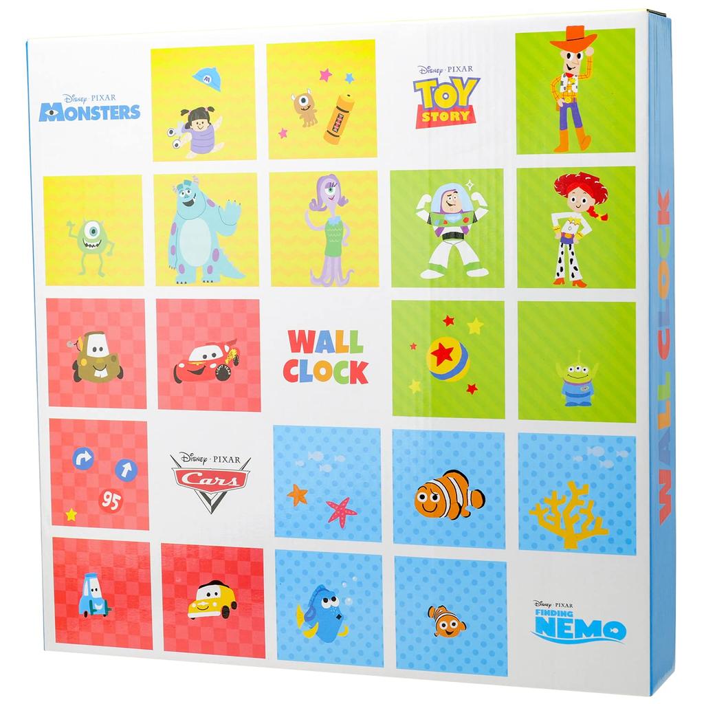 Factory Wall Clock Disney Pixar Blue Continuous Second Hand T'S