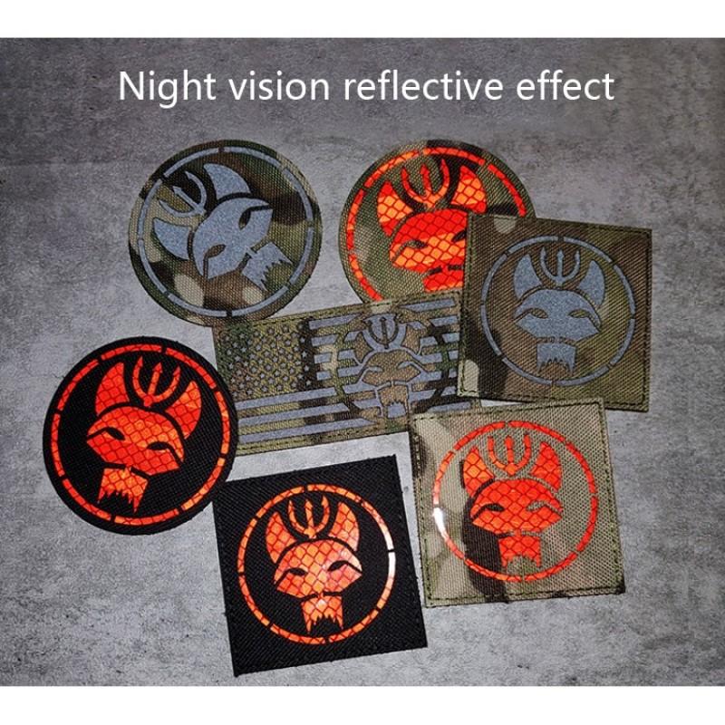 Инфракрасная ИК-нашивка Seal Team Navy Seals SWAT, перевернутые нашивки Multicam, военный камуфляж CP, светоотражающий