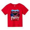 Summner Huggy Wuggy Kids Fashion Round Neck Short Sleeve Streetwear Korean Cartoon Boy Girl Games Kids3-12Y