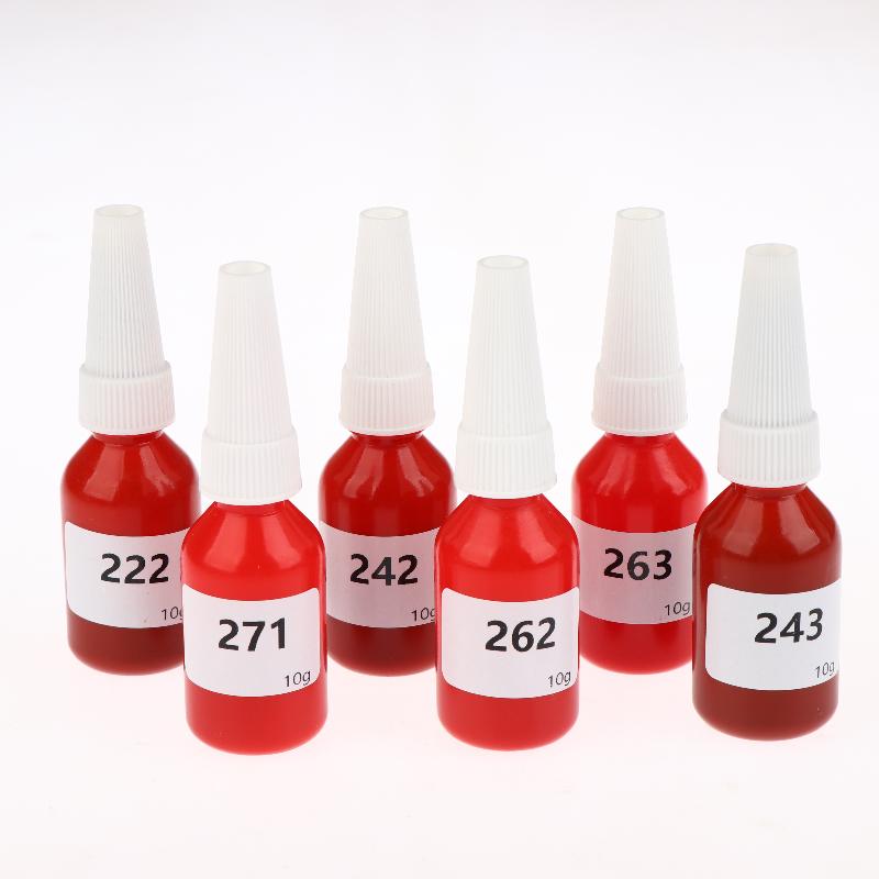 1 шт. Фиксатор резьбы Анаэробный отверждаемый металлический клей Фиксатор резьбы 222/242/243/262/263 Фиксатор гаек-болтов Клей для винтов