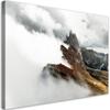 Canvas Print Mountain Peak In the Clouds