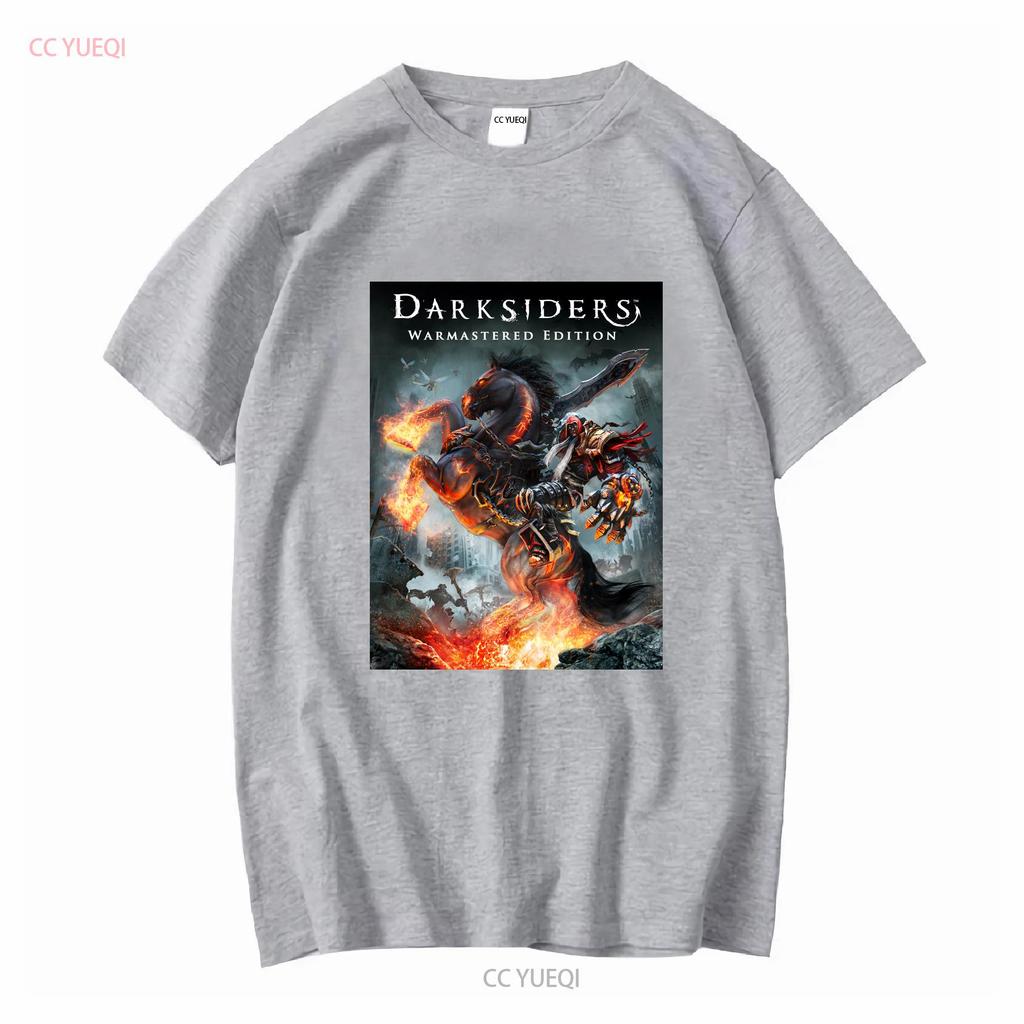 Новая хлопковая футболка Darksiders Мужская Размеры от S до 3XL винтажная Стиранная одежда от графического дизайнера homme Удобная Унисекс Универсальная