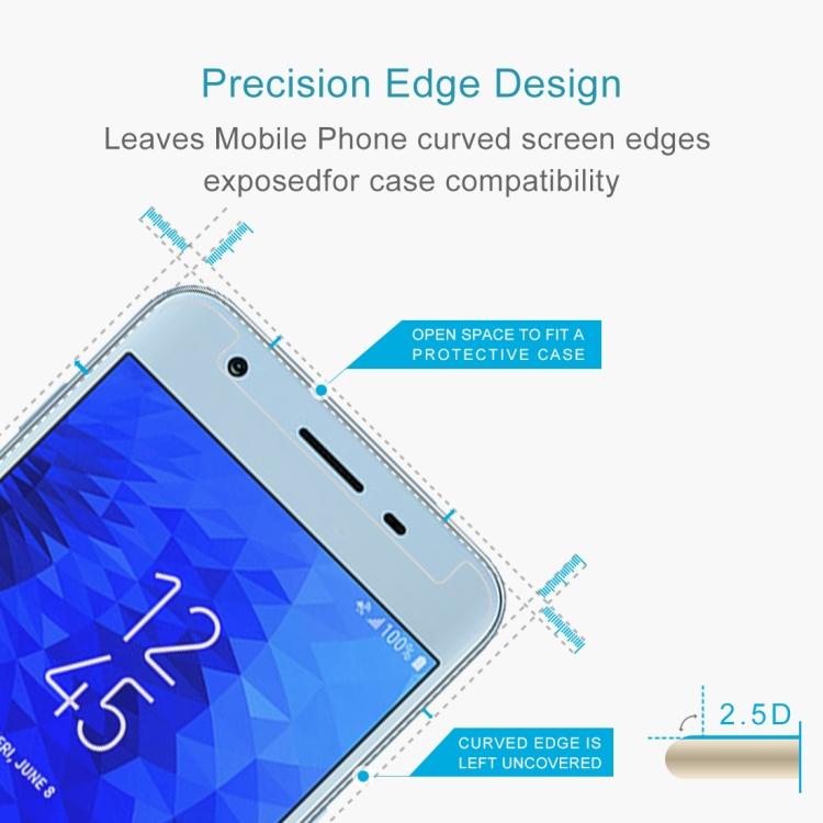 Закаленное стекло 9H 2.5D для Galaxy J3 (2018)