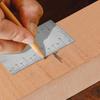 Finish Square Edge Ruler Precision Woodworking Ruler Versatile 3inch Pocket Ruler  Tool