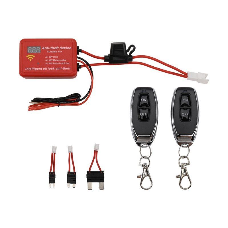 Anti-Theft Immobilizer Digital Oil Circuit Drive Voltage Fuel Cut Off Device 12V 24V For Car Yacht Motorcycle Scooter