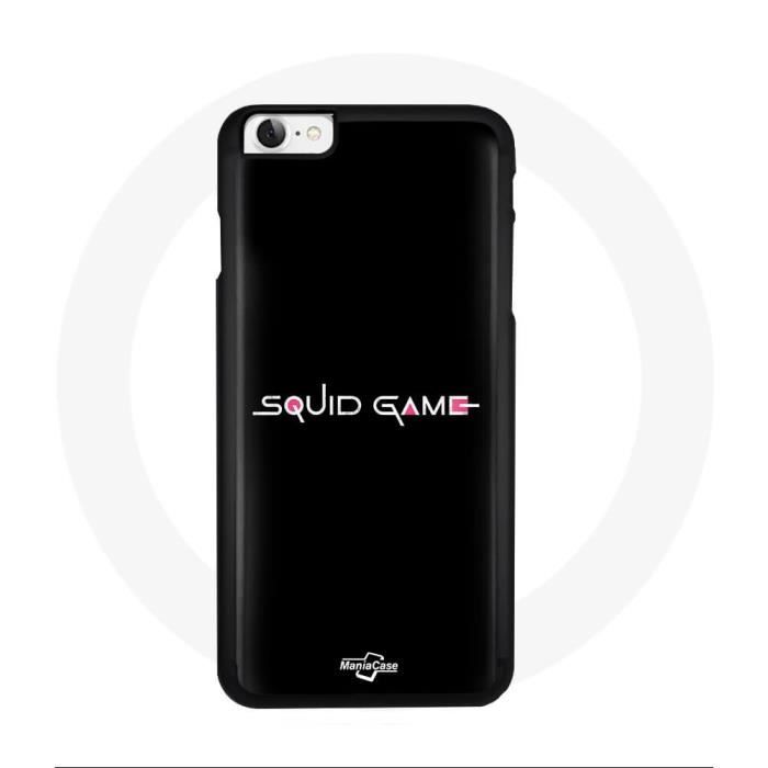 Coque - MANIACASE - Iphone SE - Souple - Noir - Squid Game logo