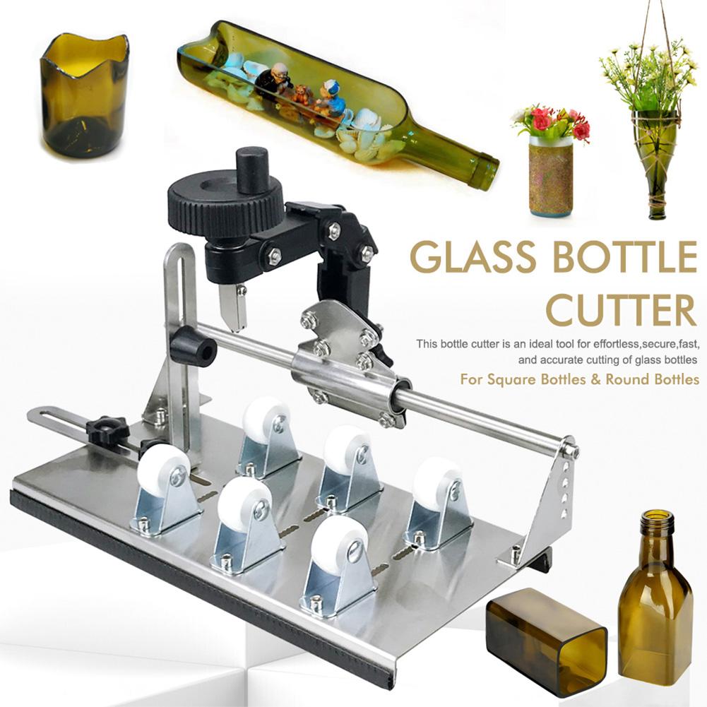 Bottle Cutting Tool DIY Machine Glass Cutter Kit Wine Beer Glass Sculptures Cutter Machine for Bottles of Beer Liquor Whiskey