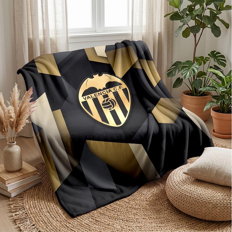 Valencia FC Soft Flannel Fleece Blanket Lightweight Cozy Warm Throw Blanket For Sofa Bed Home Decor