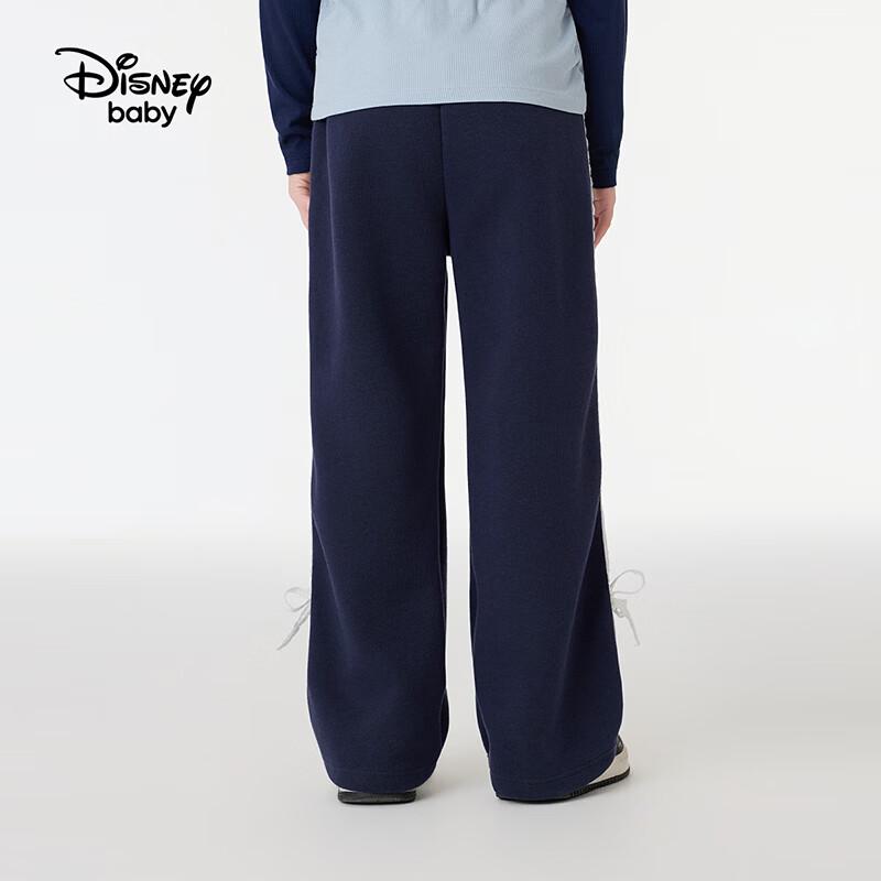 Disney Girls' Forest Style Lace Patchwork Loose Wide-Leg Pants