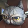 30*25 см креативное 3D животное кошка собака голова автокресло подставка для шеи Подушка подголовник Подушка крутой подголовник животного