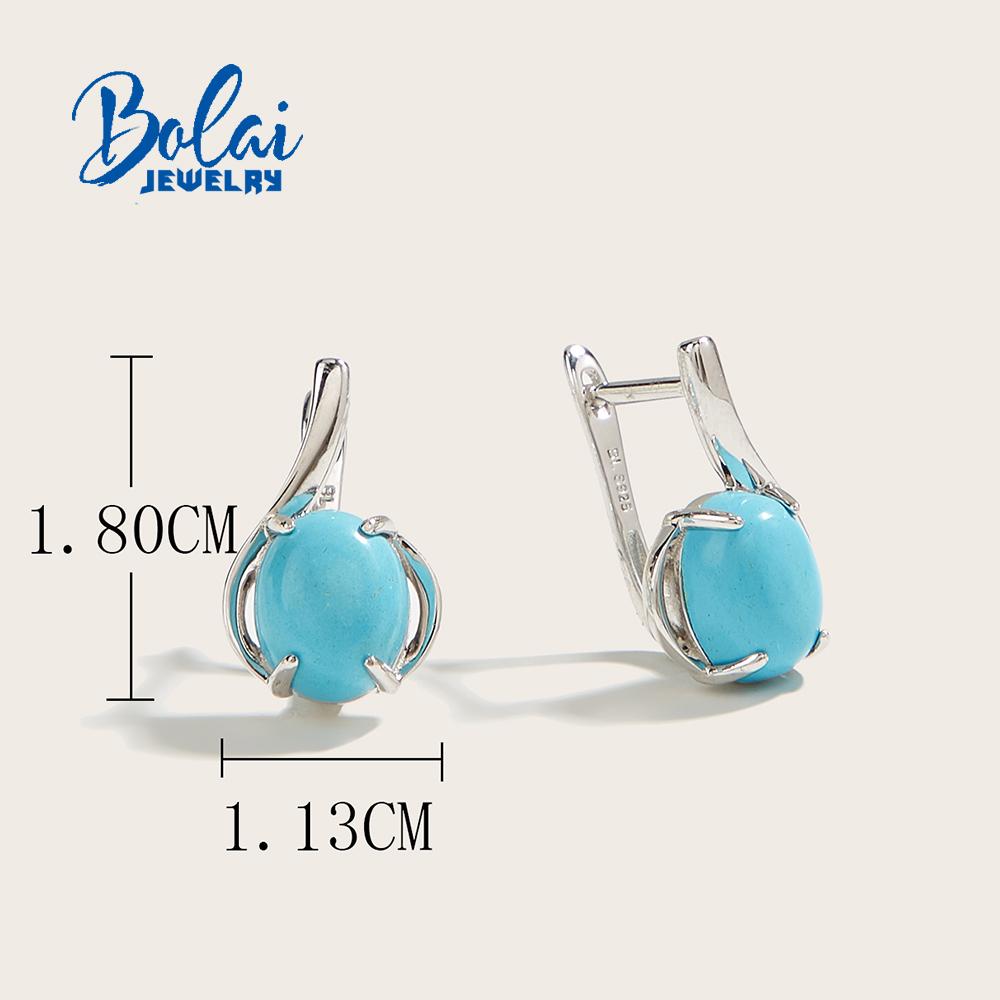 1 пара женских серег простого дизайна с зеленой бирюзой, элегантные изысканные ювелирные изделия из стерлингового серебра 925 пробы