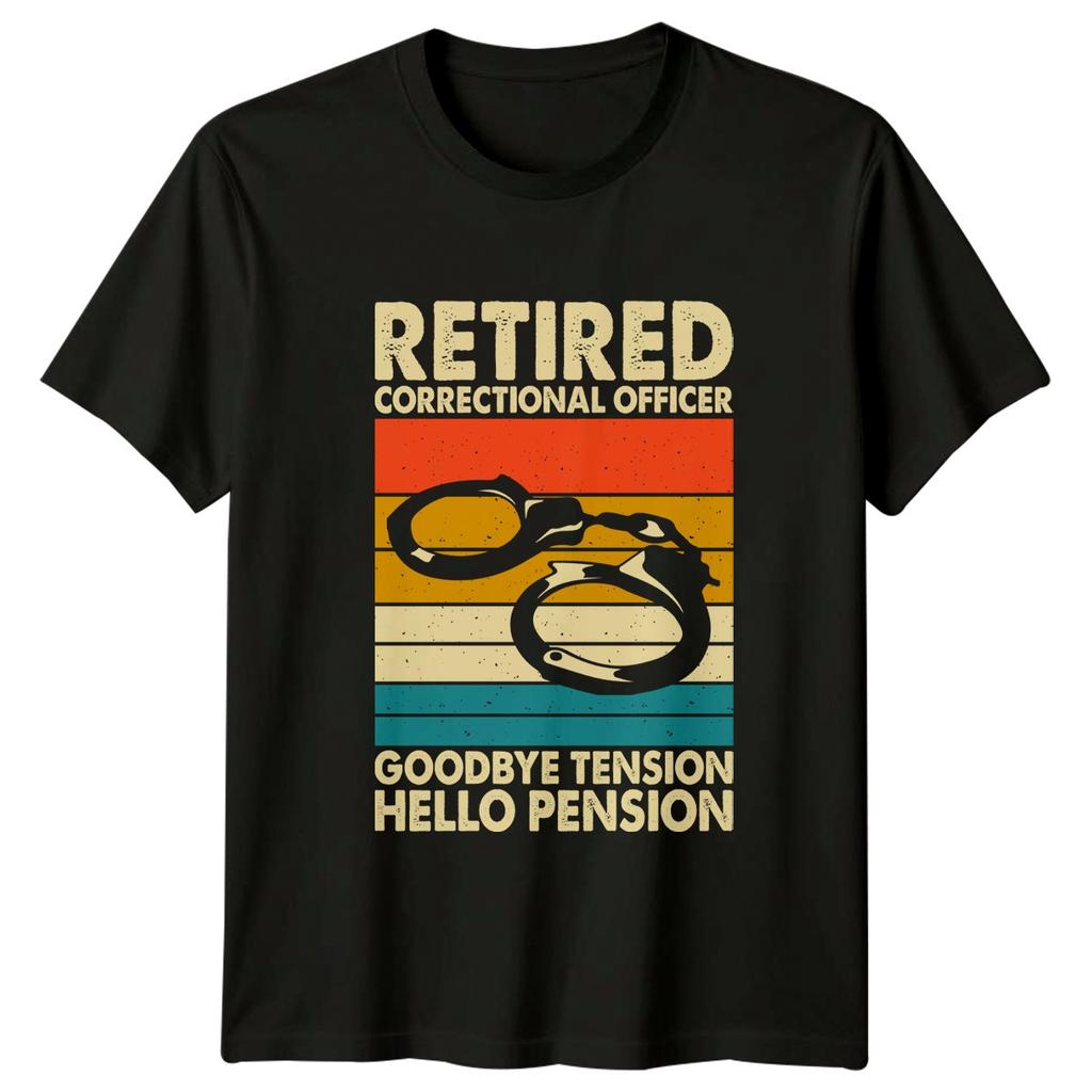 Retired Correctional Officer Goodbye Tension T-Shirt Prison Law Retirement Gift