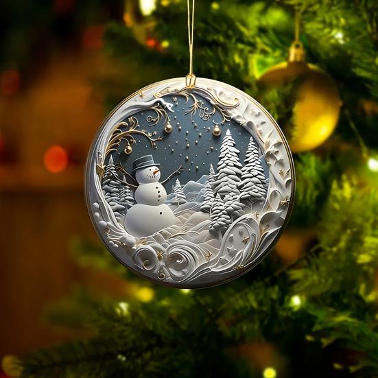 2D Акриловое Рождественское Украшение Легкое Домашний Офис Внутри Помещения Праздничная Вечеринка Рождество