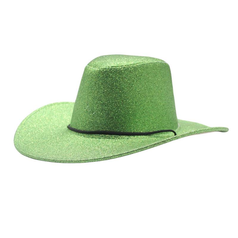 New Party Halloween Christmas Shine Jazz Hat Top Hat Style Symphony Western Cowboy Hat