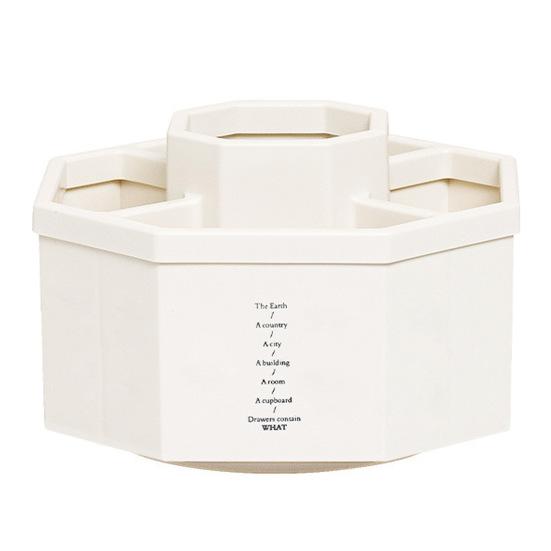 Изысканный пластиковый держатель для карандашей большой емкости, вращающийся на 360 градусов настольный органайзер для школы