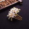 Floral Ancient Hair Stick Tassel Flower Hair Comb Antique Hanfu Headwear  Cheongsam Accessories
