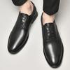High Quality Brand Men Formal Shoes Men Oxford Genuine Leather Dress Shoes Fashion Business Men Shoes Pointed Wedding Shoes