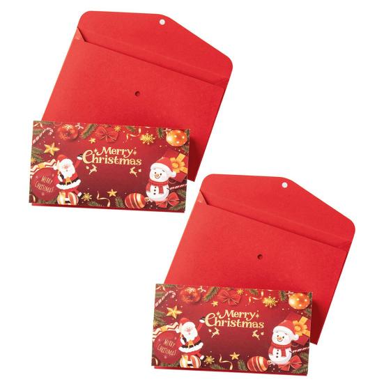 Рождественские конверты для денежных подарков с 6 отделениями, держатель для денег сделай сам и