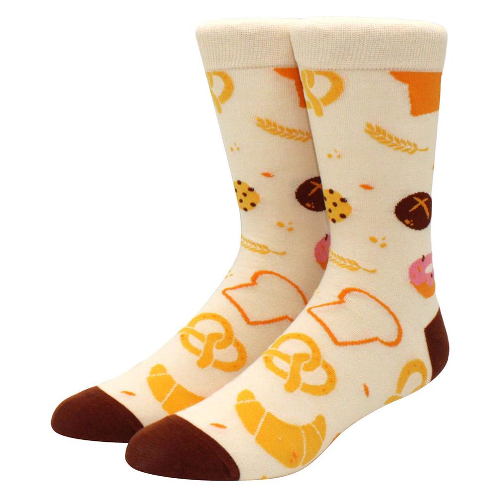 New Happy Mens Socks Women Novelty Cartoon Sock Combed Cotton Funny Men's Big Size Crew Harajuku Hip Hop Thick Long Socks