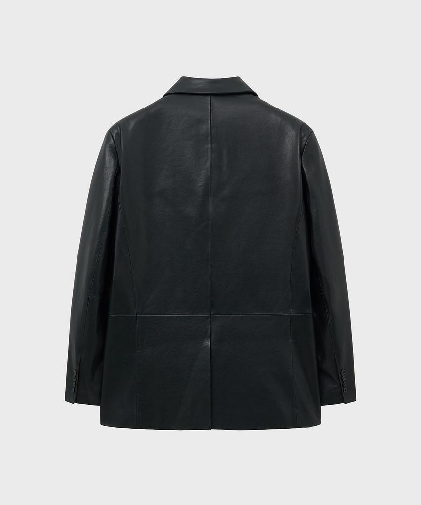Noirer Lambs Vegetable Tailored Jacket (Black)