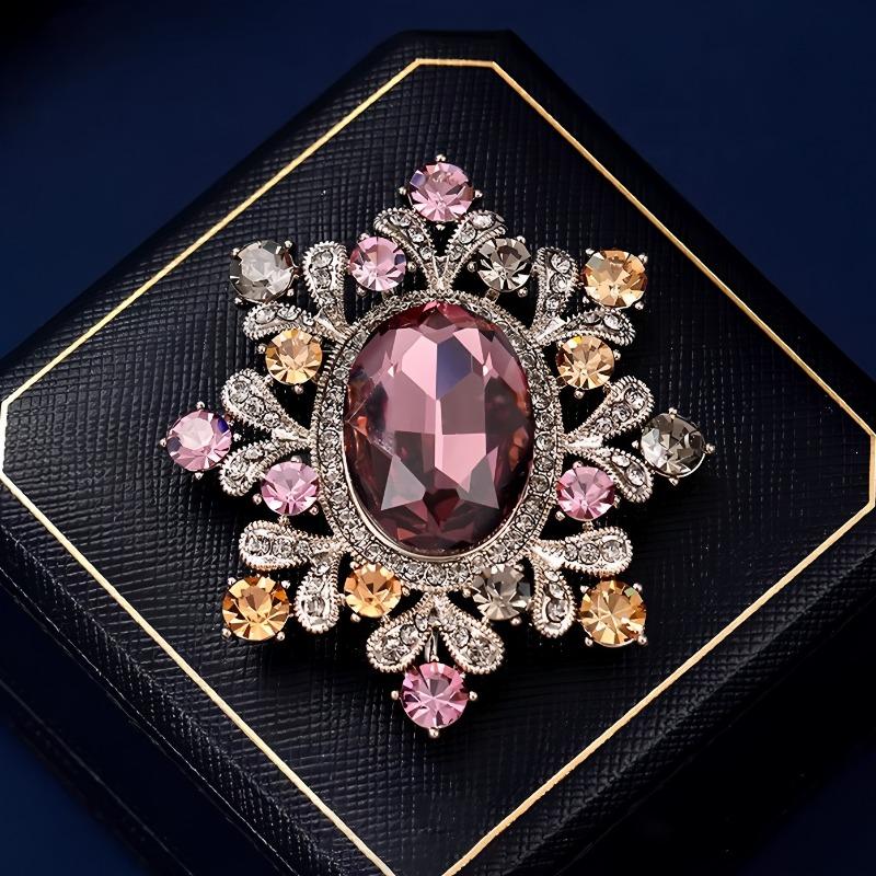 Ретро брошь-цветок Fuxin, Дизайнерская женская брошь высокого класса, Нишевая брошь-булавка, Модная и роскошная