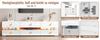 Modern White High-Gloss TV Cabinet, 160x39x45 cm, LED Lighting, 2 Doors, 1 Drawer, Open Compartment, 70-Inch TVs, Acrylic Glass Insert, Push-to-Open