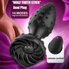 10 режимов вибрации анальная пробка дилдо Bump текстурированный простаты массажер - розовая анальная игрушка для мужчин и женщин