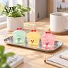 Unique Party Favor Gifts 12Pcs Glow in Dark Mini Christmas Gift Box Figurines, Luminous Elf Cute Desktop Decorations Ornaments, Tiny Statues for Micro