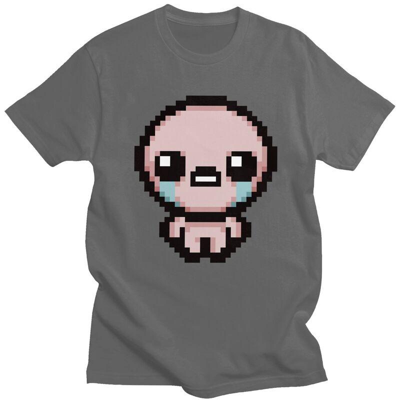 Пользовательская крутая пиксельная футболка The Binding Of Isaac для мужчин, с коротким рукавом, 100% хлопок, футболка для отдыха, уличная футболка