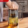 Gianxi Lid Magnetic Suction Teapot High Temperature Resistant Glass Tea Set One Touch Tea Pot Separation Filter Teacup Kettle