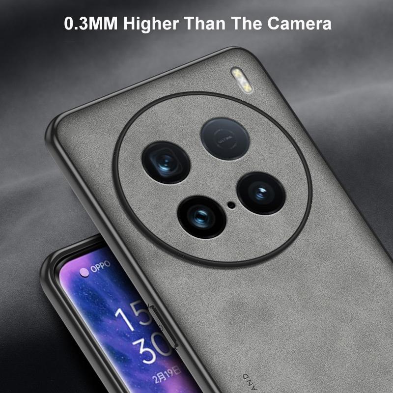 Для Vivo X100 Ultra чехол Роскошный чехол из искусственной кожи для телефона Vivo X100 Pro 5G задняя крышка Матовый силиконовый противоударный полная защита