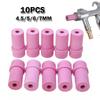 10pcs Sandblaster Ceramic Nozzle Tip For Pneumatic Blasting Tools 35mm Air Siphon Sand Blasting Nozzle Blasting Tool