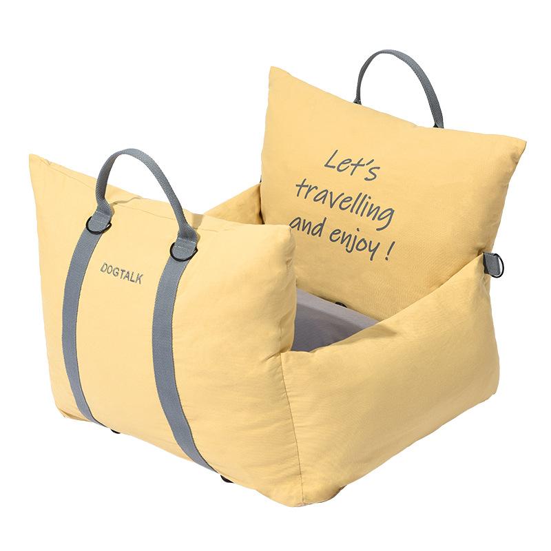 Собачья будка в машину с оригинальным рисунком вышивки медведя, многофункциональное гнездо для автомобиля, мальтийский йоркширский медведь, плюшевый кот, собачье автокресло