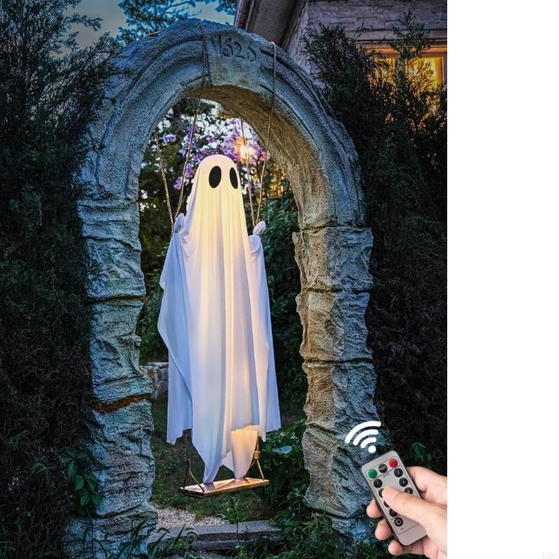 Eerie Halloween Specter Ornament LED Hanging Decoration for Night Spookiness