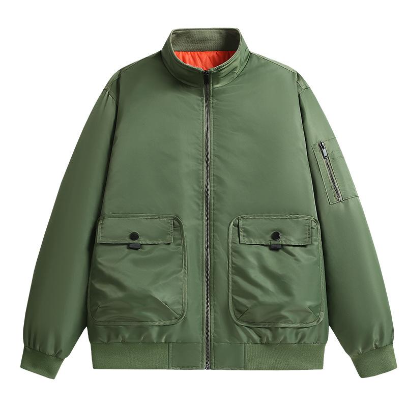 Мужская куртка Yama осенне-зимняя большого размера для полных, спортивная повседневная хлопковая куртка, пилот ВВС One Ma1