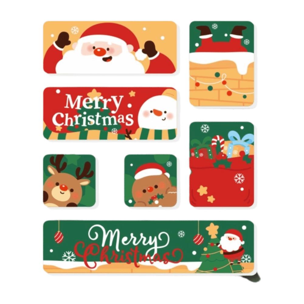 Reindeer Christmas Fridge Magnet Soft Refrigerator Decor Soft Magnetic Sticker Decal New Year