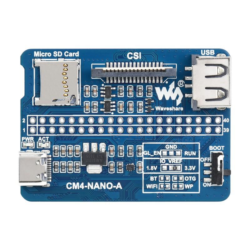 Плата расширения Raspberry Pi CM4 с портами Gigabit Ethernet, USB 2.0, CSI/DSI и Mini HDMI