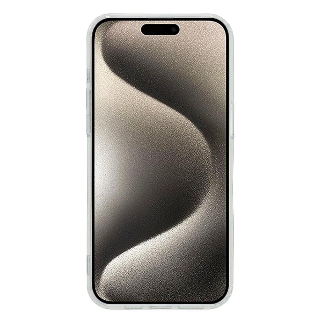 For iPhone 15 Magnetic Case Acrylic TPU Clear Phone Back Cover