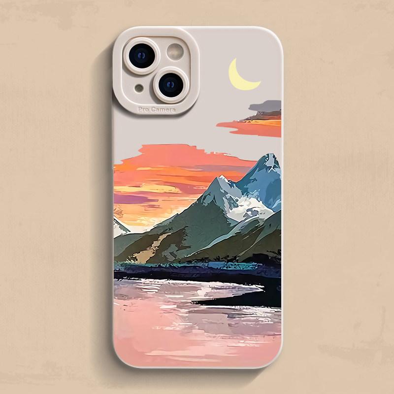 Oil Painting Seaside Shells Phone Case For Samsung Galaxy S25 S24 S23 UItra S22 Plus S21FE A56 A55 A54 A53 A33 A34 A35 A15 Cover