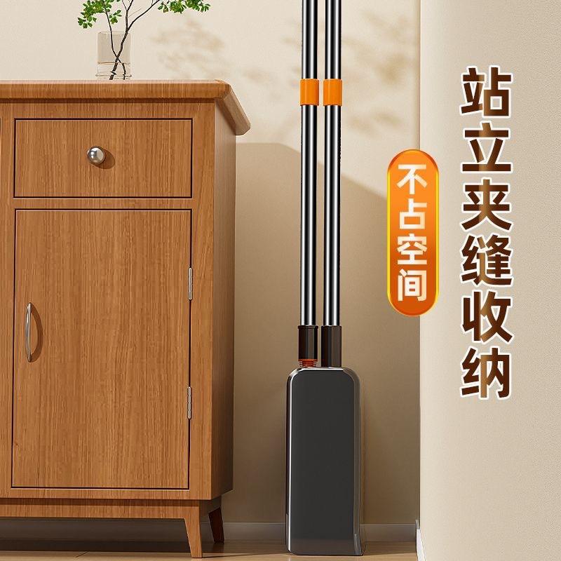 Foldable Dustpan Broom Set Home Cleaning Heavy-Duty Plastic Stainless Steel Hair-Resistant Scoop