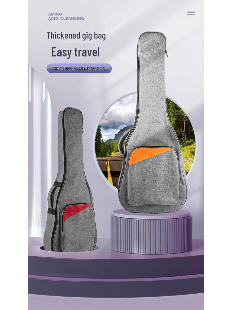 Рюкзак для акустической гитары 40/41 дюйма, толстый, с мягкой подкладкой, с двойными плечевыми ремнями