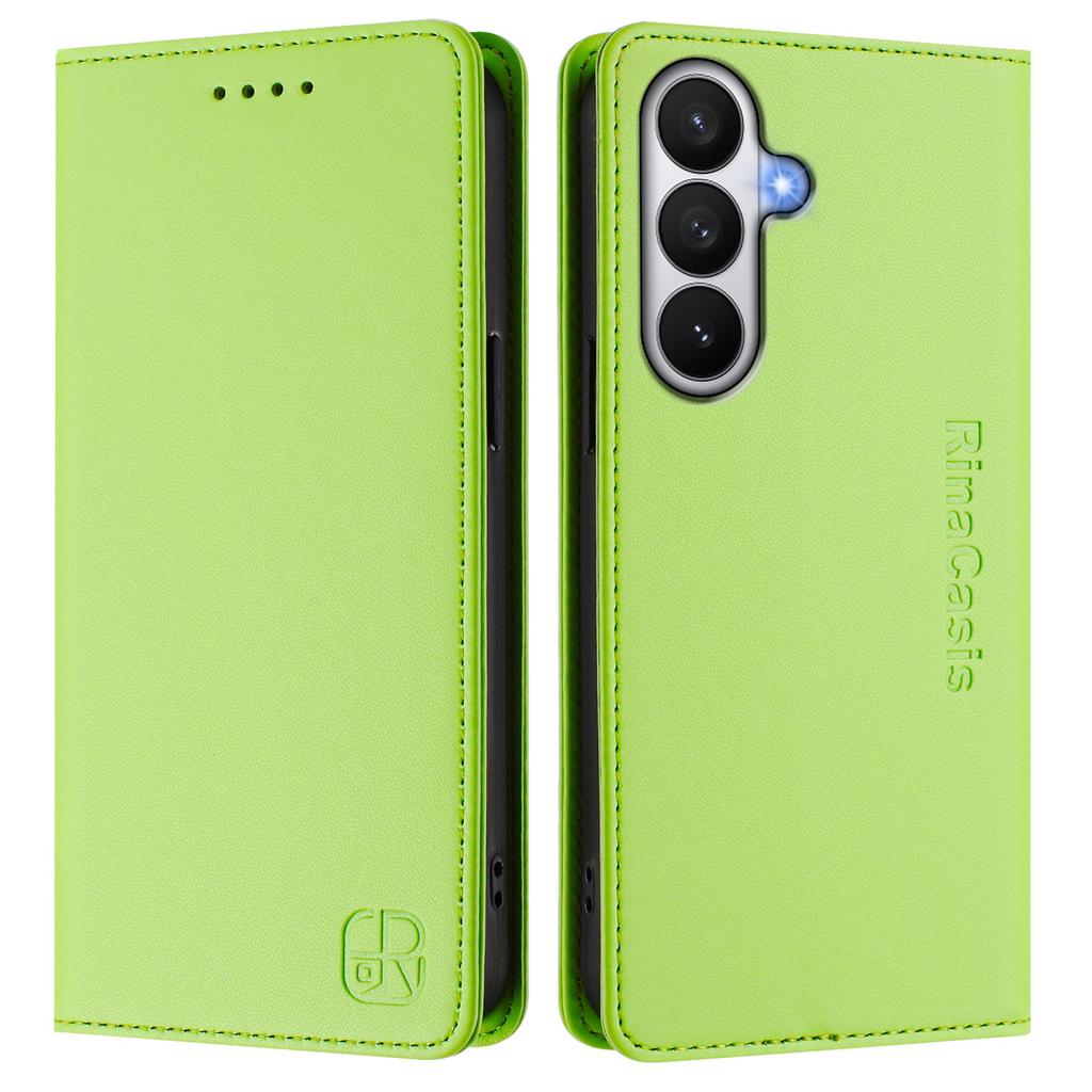For Samsung Galaxy S26/S26 Pro Leather Case RINACASIS RC01 Phone Cover with RFID Blocking Wallet Stand