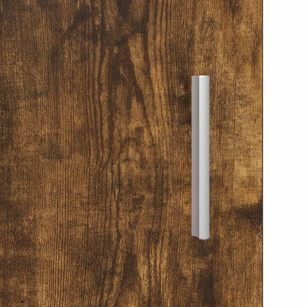 Sideboard Smoked Oak 75 x 36 x 80 cm Wood Based Panel