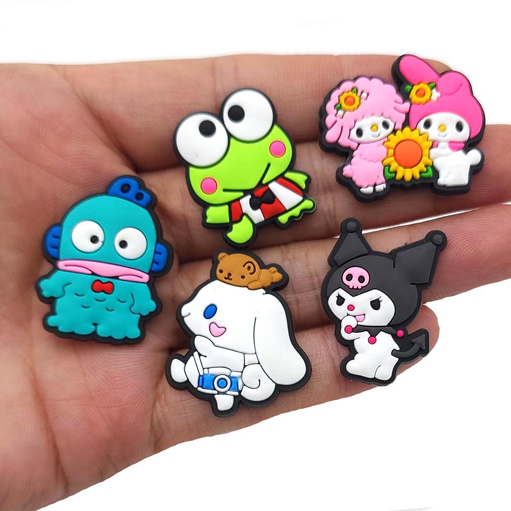 Мягкие ПВХ-подвески для обуви Sanrio - Аниме-мультяшные аксессуары для Crocs